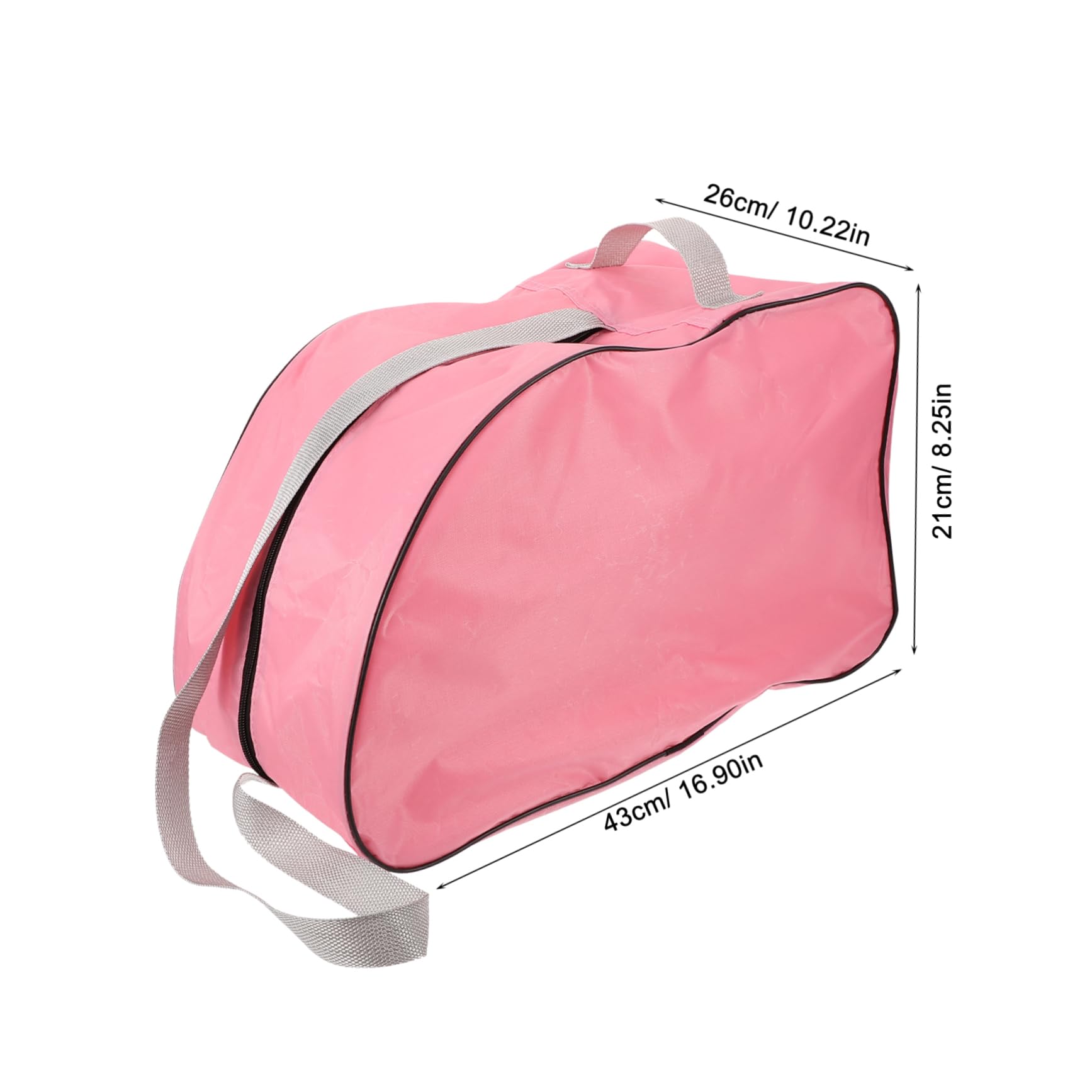 Mikikit Ice Skates Bag Zipper Holder for Roller and Figure Skates Storage Pouch Comfortable Material for Easy Carrying for Ice and Inline Skating