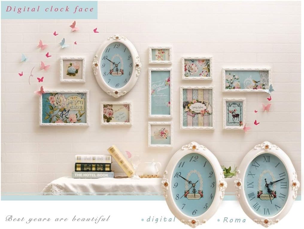Photo Wall-Wall Hanging Picture Frames Wooden Clips Wire Artworks Cards Holder Organizer Collage image 5