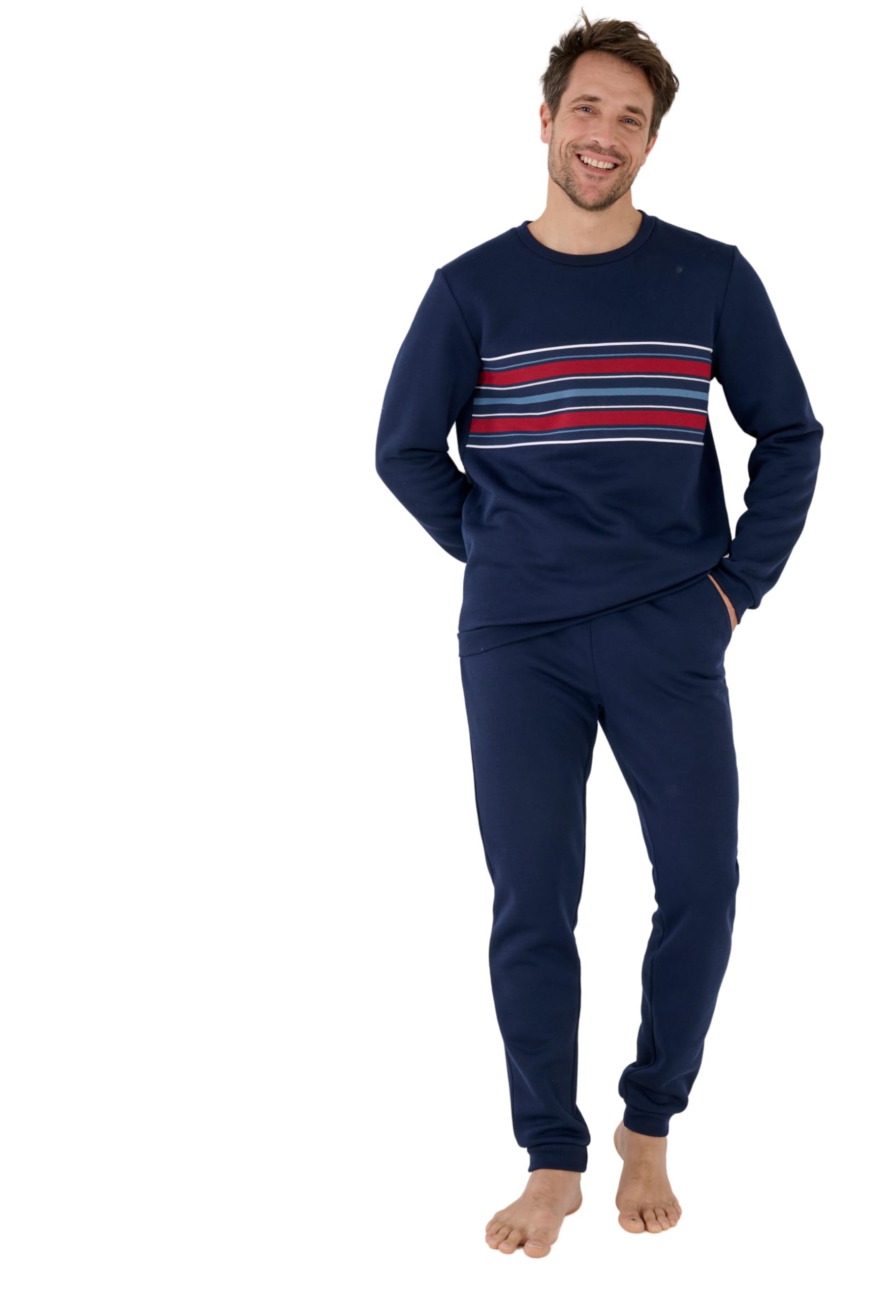 Damart Pyjama Thermolactyl en Molleton Ensemble de Pijama Homme (Lot de 1)