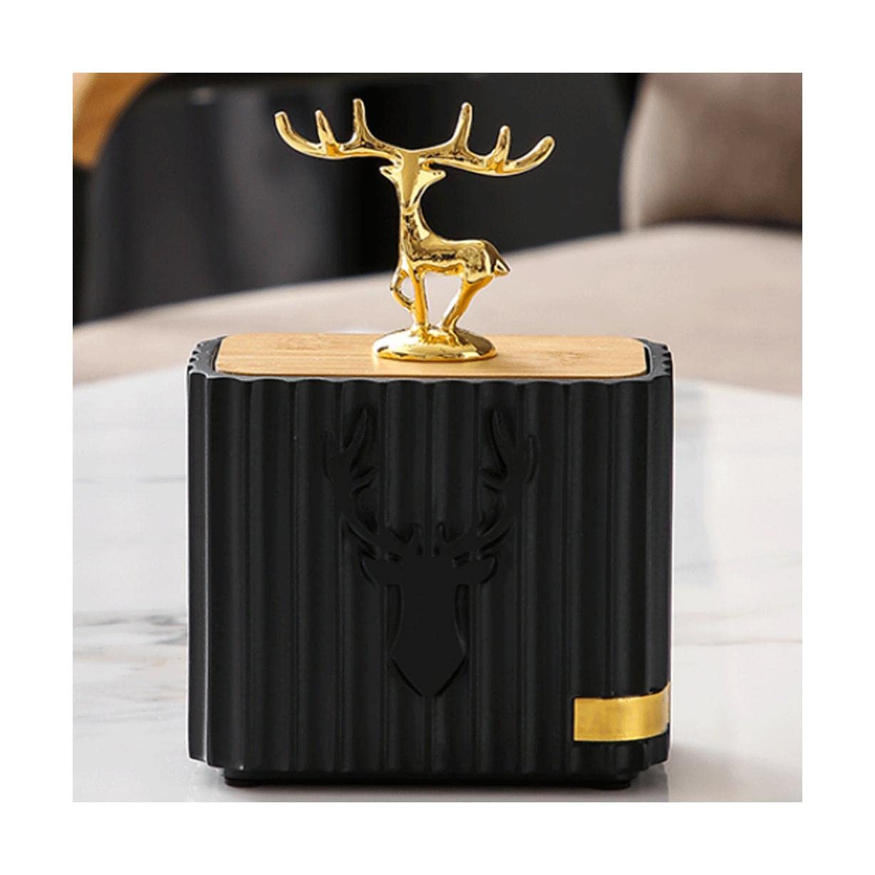 Wdwdw Deer Style A Toothpicks Dispenser Toothpick Box Luxury Holder Resin Holders Container With Lid Compartment Container