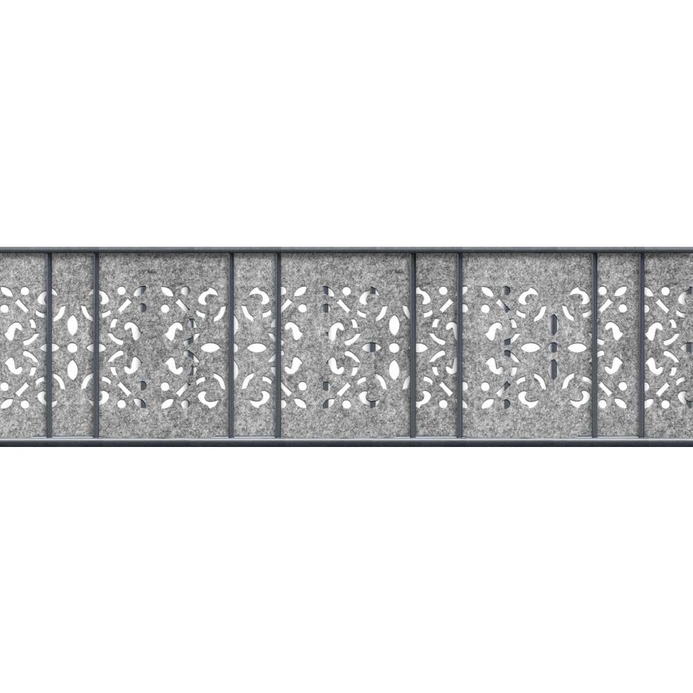 zaunzu Sichtschutzstreifen Design Vlies Ornament 2,6 m