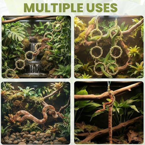 Cuerda flexible interactiva para reptiles con diseño moldeable 5
