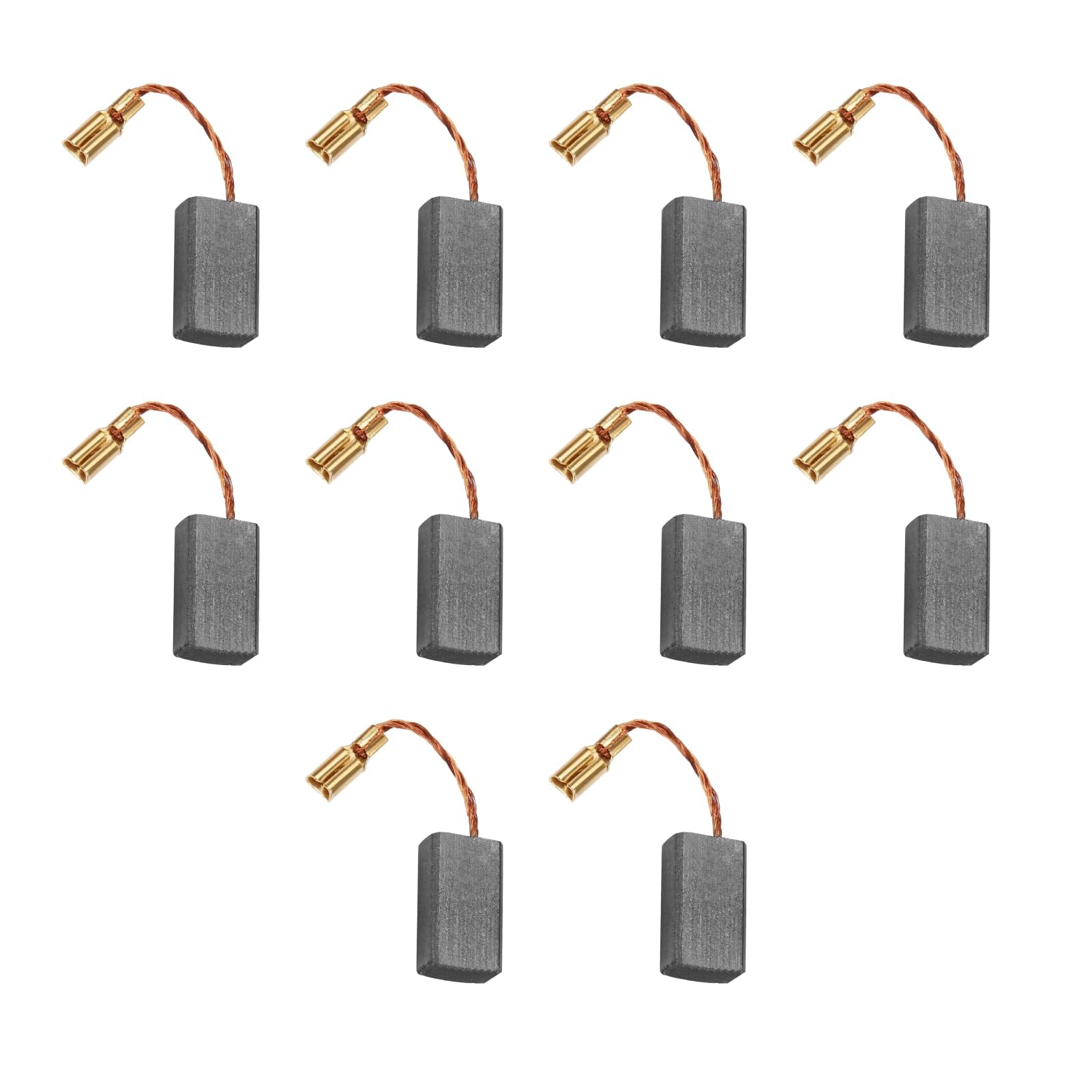 10 Balais De Charbon Universels - Pour Moteurs Électriques - 16x8x5x46 Mm