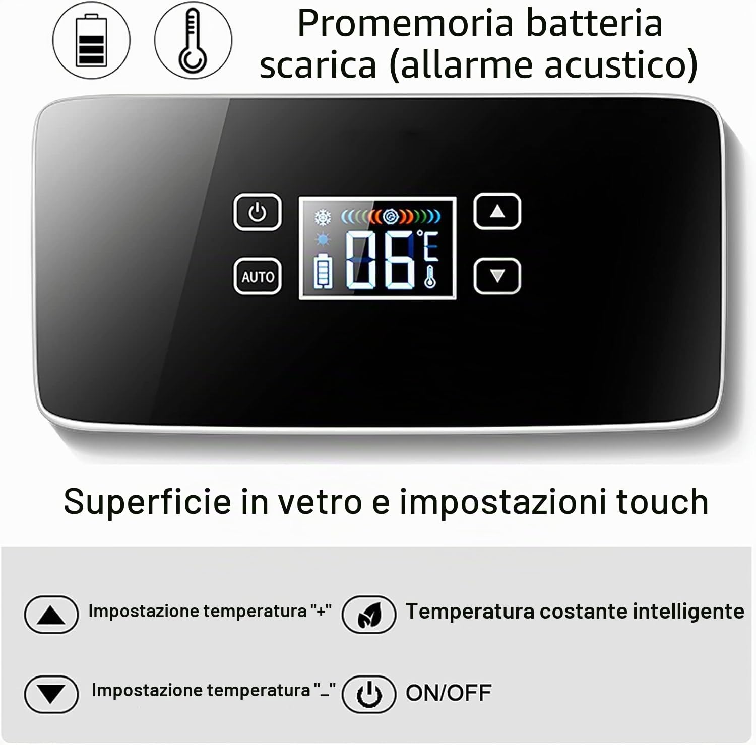 Generico Mini Frigorifero Portatile per Insulina – Frigo Medico a Temperatura Costante, Raffreddamento Rapido 2-8℃, Display LED, Silenzioso & Portatile per Viaggio, Casa & Auto