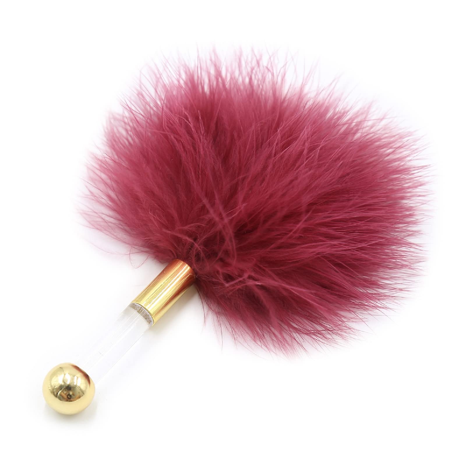 Pluma de coqueteo Sm, cosquilleo de plumas, cosquilleo de plumas, multifunción, cosplay, pluma, pequeño tapón anal, tapón anal de acero inoxidable, estimulador de piel, vino tinto
