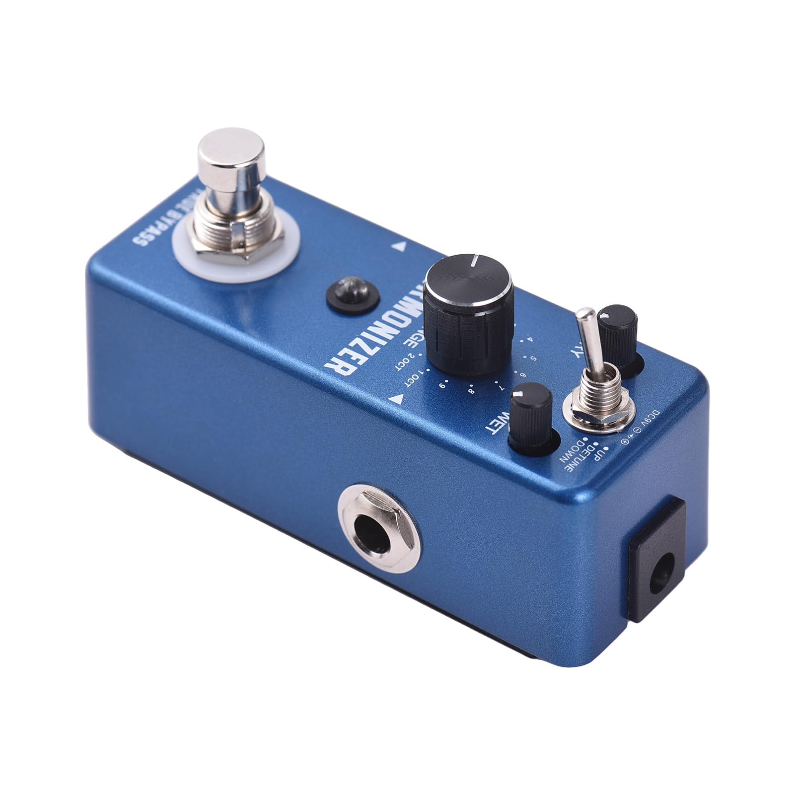 Pedale Effetti per Chitarra Harmonizer Pedale Compatto per Armonia/pitch Shift/detune Chitarra Elettrica Chitarristi Materiale in Lega di Zinco Blu Scuro 3 modalità Principianti e