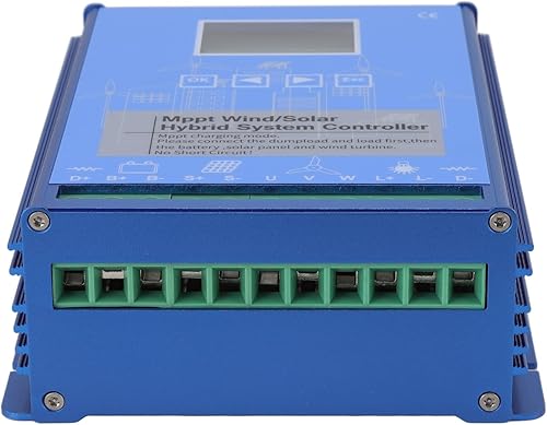Miniatura 8 de Controlador de carga solar de viento de 24 V 48 V pantalla LCD, modo de carga MPPT universal para controlador de carga inteligente fuera de la red,