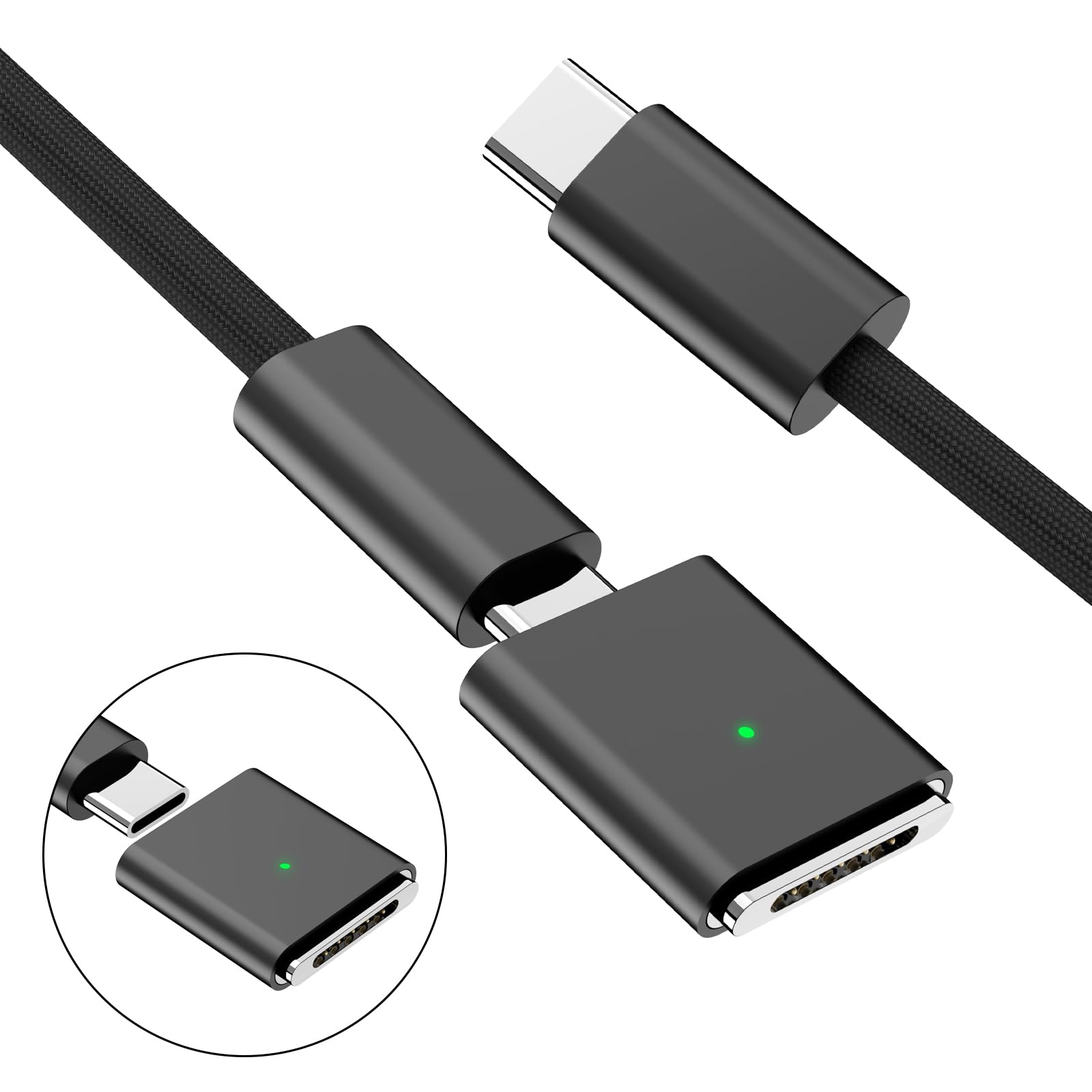 Amazon.com: Tciogrxp USB-C to Magnetic 3 cable140W Compatible with