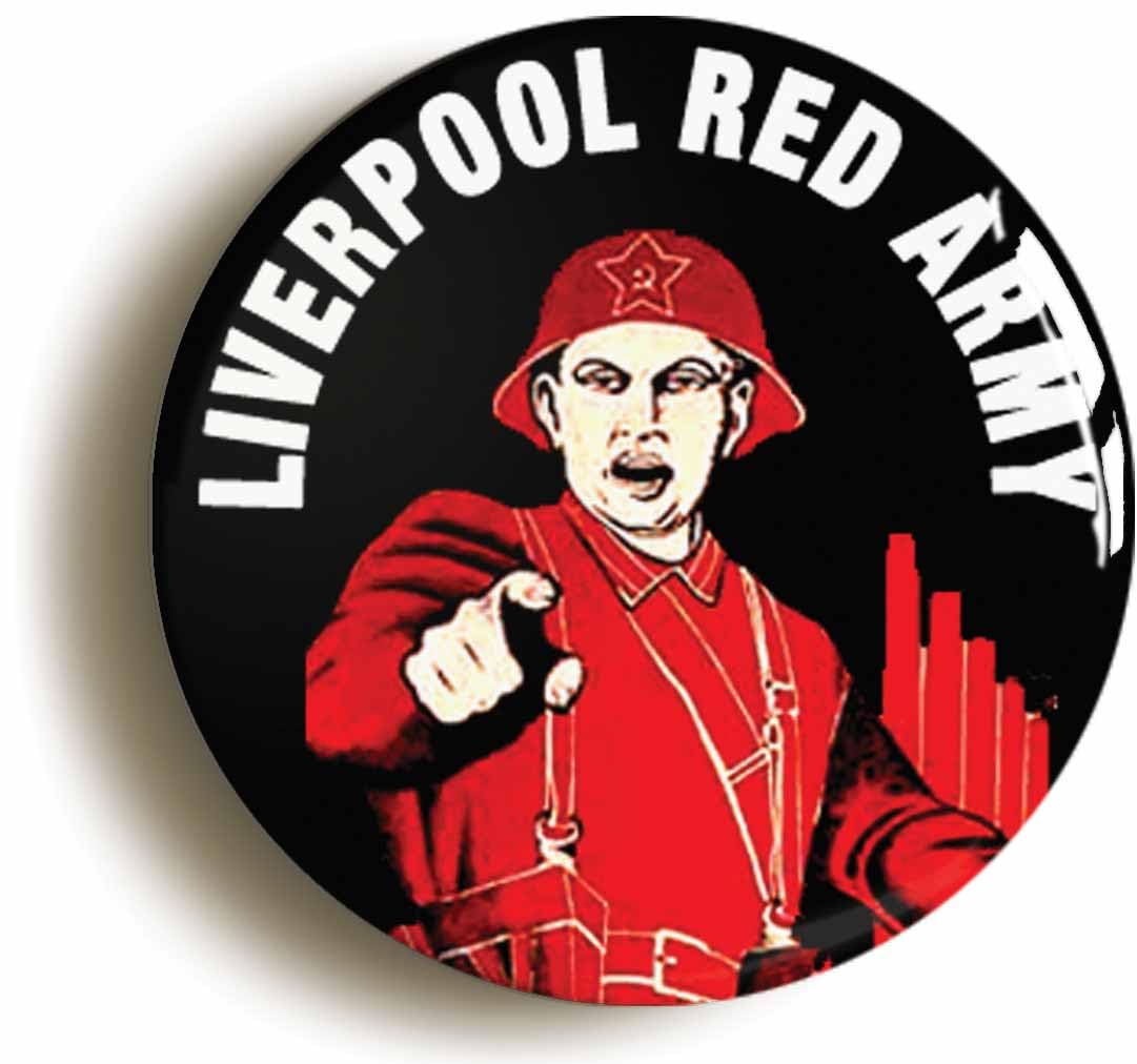 Liverpool Red Army Fridge Magnet (Circular 2inch / 50mm Diameter)