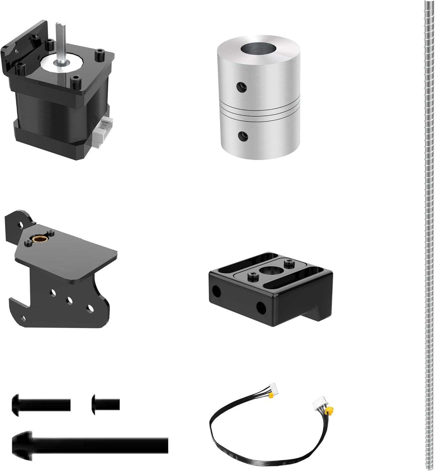 LONGER LK5 PRO Dual Z-Axis Upgrade Kit, Including Lead Screws, Metal Power Holder, and Stepper Motor, Suitable for LK5 PRO/LK5/LK1 3D Printer Upgrade kit