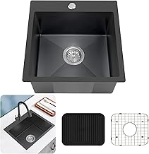 Black Stainless Steel Undermount Kitchen Bar Sink, ZDHHT 18 Gauge 21 X - View #5