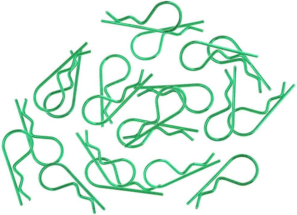 N A ピース 個r Type Body Shell Clipに適用1 10 1 12 16 Rcクローラートラック 緑 数量は多い