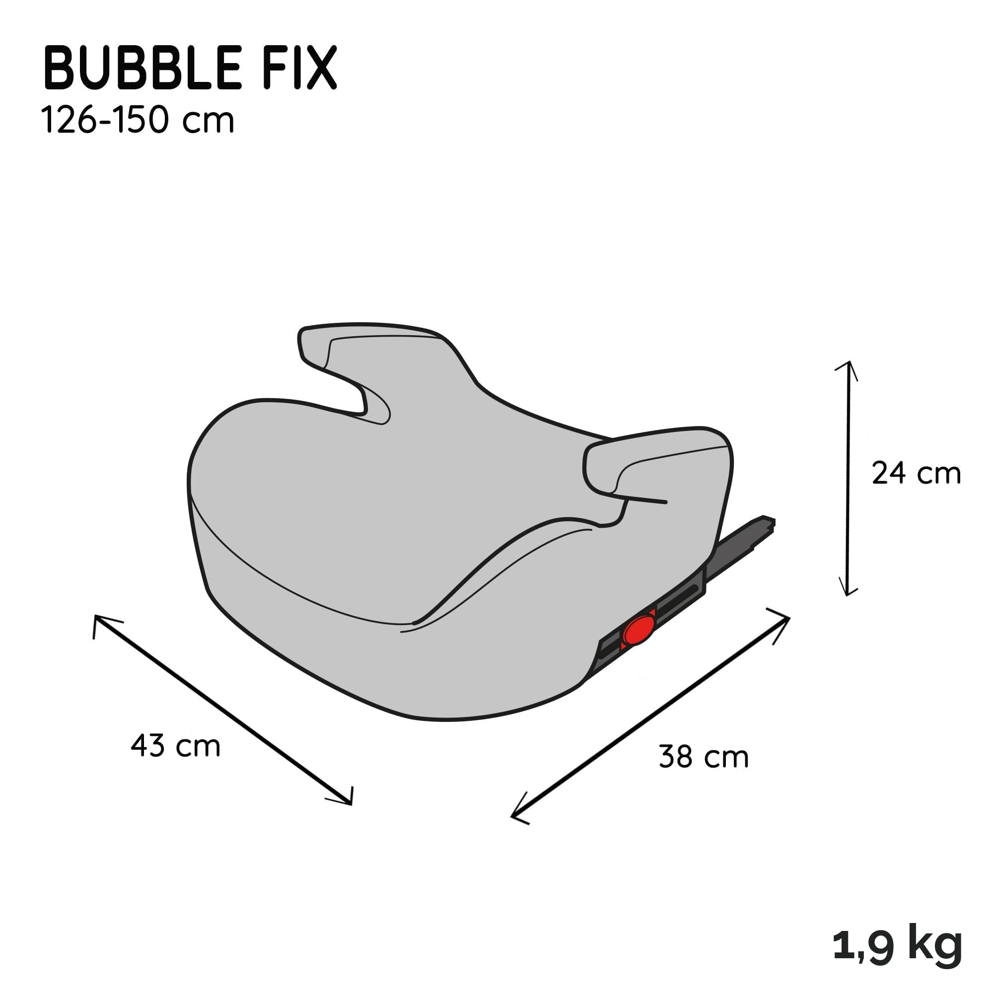 Seggiolino Nania ISOFIX, Rialzo Auto, Alzatina auto per bambini da 6 a 12 anni (126-150 cm) Seggiolino autoprodotto in francia