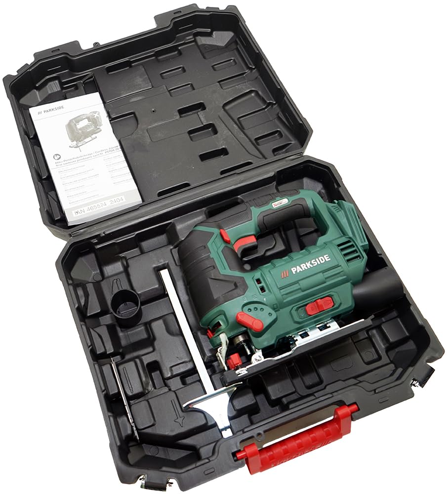 HEADNMORE® Bundle – PARKSIDE® 20 V akumulatorowa wyrzynarka wahadłowa PSTDA 20-Li C3 (w zestawie akumulator 2 Ah) + breloczek do kluczy