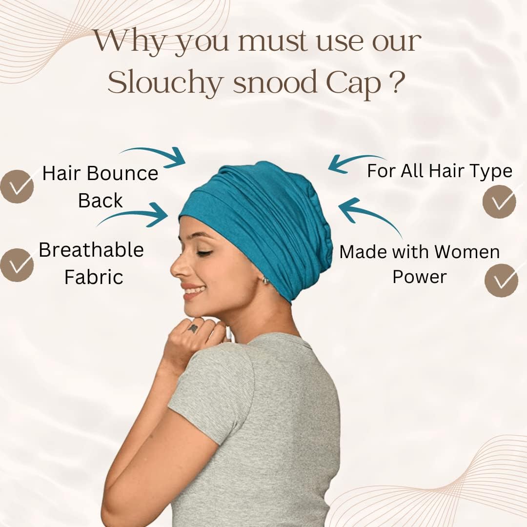 Chemo Silky Soft Slouchy Snood Bamboo Cap Beanie for Women Cancer Hair Loss Turban Hat Chemo Headwear Women - Image 4