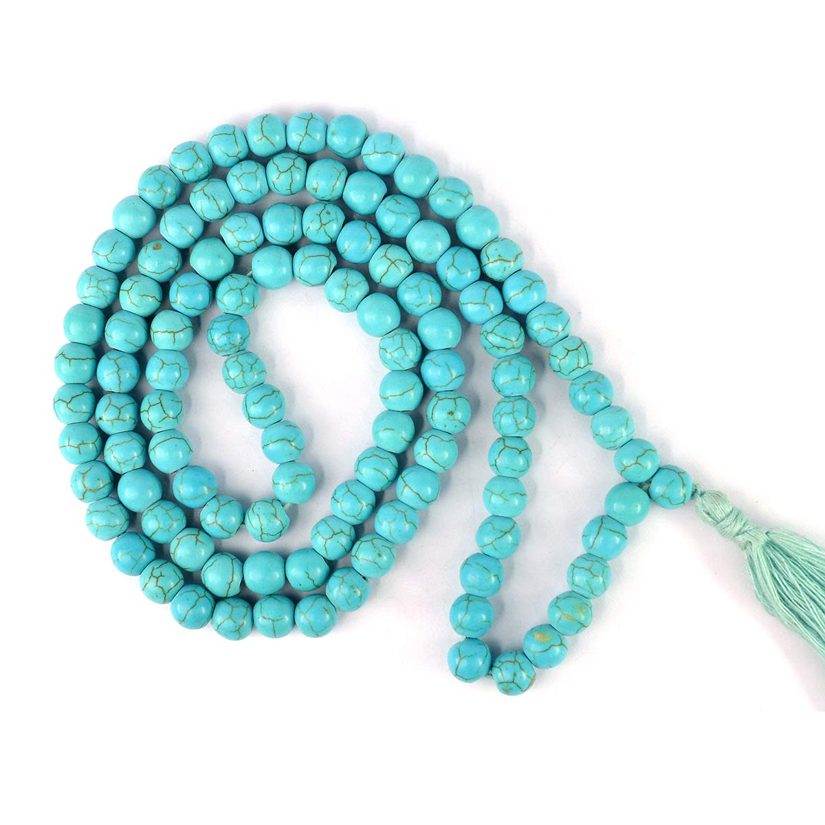 Reiki Crystal Products Turquoise Synthetic Mala Necklace Crystal Stone 8 mm Round Bead Mala for Unisex (B08WCKCQ33) Amazon Price History, Amazon Price Tracker