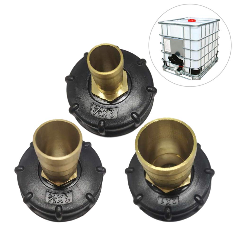 Robinet Cuve 1000L S60X6 IBC Raccord Robinet avec raccord de Tuyau 1/2" Adaptateur de Réservoir