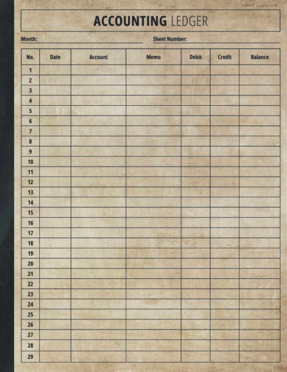 Accounting Ledger Book Old: Income and Expense Ledger Book With Cool Vintage Cover, Credit Balance Log, Bank Account Register Booklets for Personal ... Use, Simple Accounting Ledger for Bookkeeping