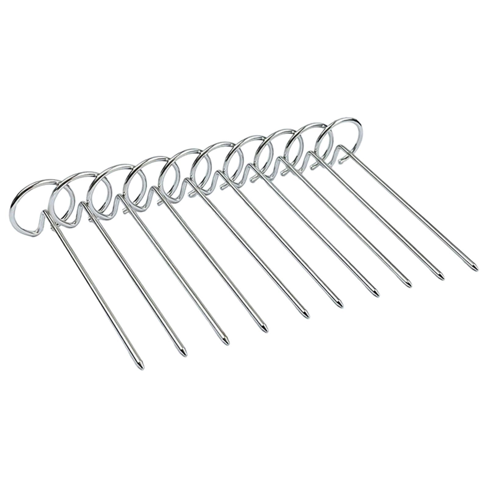 10 Pcs 3.94 Inch Air Fryer Skewers Stainless Steel Skewers - Universal Durable BBQ Accessories, Vertical Skewers Sticks Reusable Skewers for Chicken Meat Vegetable-image-40