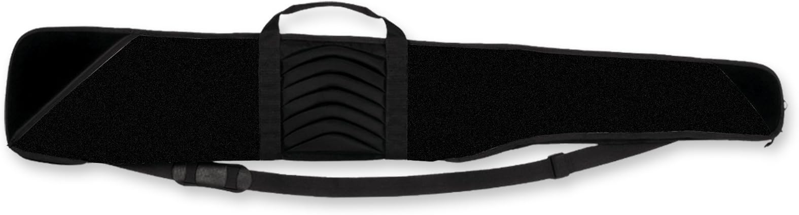 Bulldog Cases Pinnacle Black Shotgun Case with Black Trim and Black Leather (52-Inch)