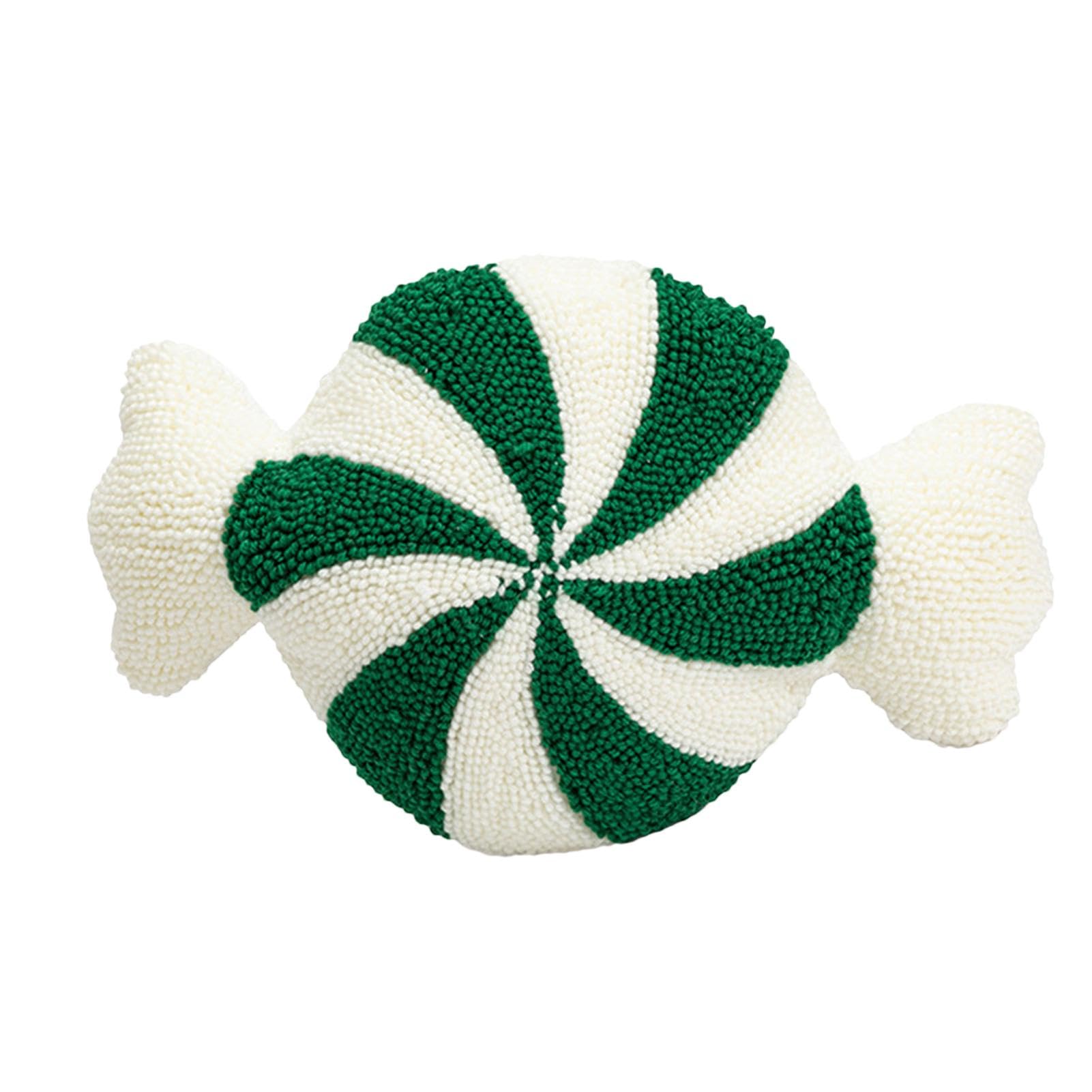 Artscope Set van 2 kerst zacht pluche, korte wollen fluwelen decoratieve kussenhoezen 45x45cm, vierkant, luxe stijl kussenhoezen voor bank, slaapkamer, kerstboom, groen