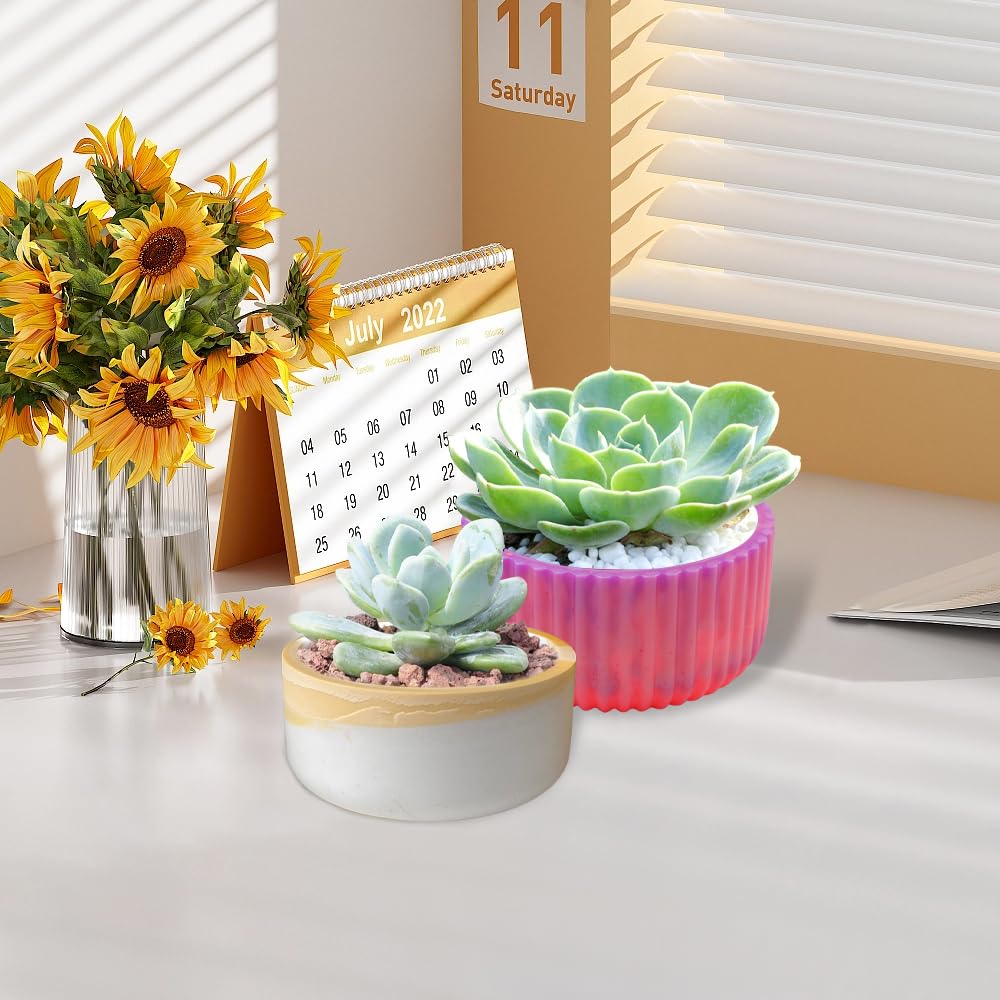 Stampo Silicone Per Candele - 2 Pezzi Con Coperchio Per Portacandele E Vasetti Fai Da Te - Foto 6