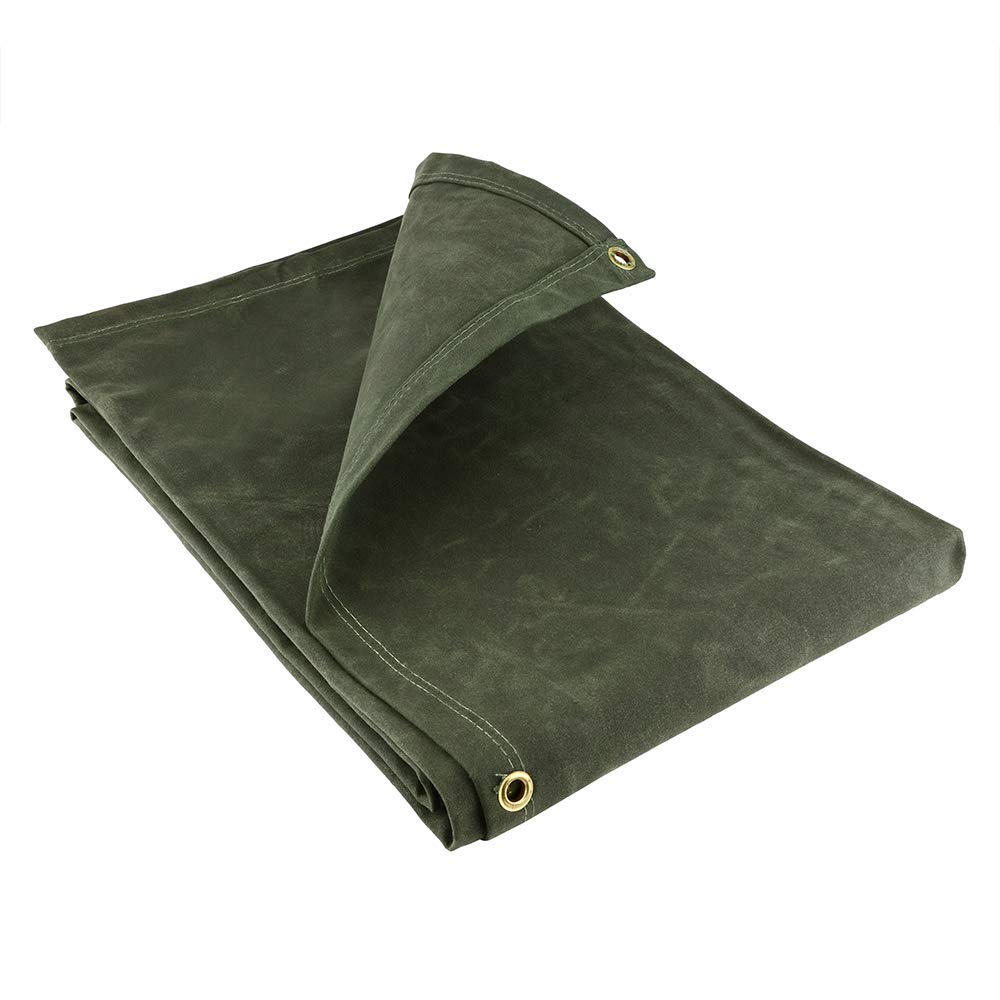 Gardeners Dream (1.8M X 2.4M) Groundmaster 21Oz Heavy Weight Canvas Tarpaulin - Durable Water Resistant Cover