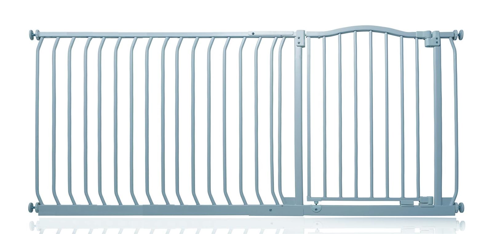 Safetots Curved Top Safety Gate, 71cm - 80cm, Matt White, Pressure Fit Stair Gate, Baby Gate for Doors Hallways and Spaces, Safety Barrier, Easy Installation — view 70