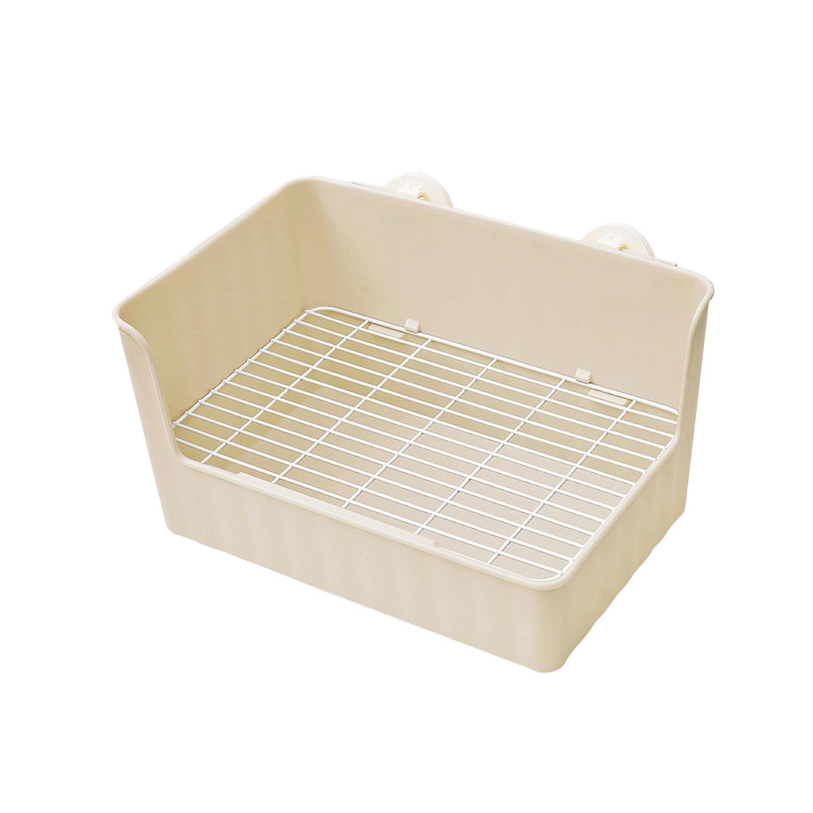 F Fityle Bac à litière pour Lapin Potty Trainer Tray Literie Box Cage WC Bunny Toilet Box Pet Pan pour Petits Animaux, Chinchilla, Furet, Chats d'intérieur, Brun