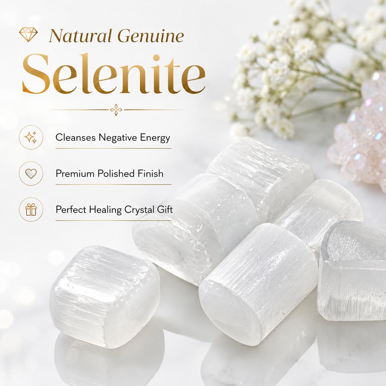 Crystal Stone Set - Rose Quartz, Citrine & More -2 Crystal Stone Set - Rose Quartz, Citrine & More -2