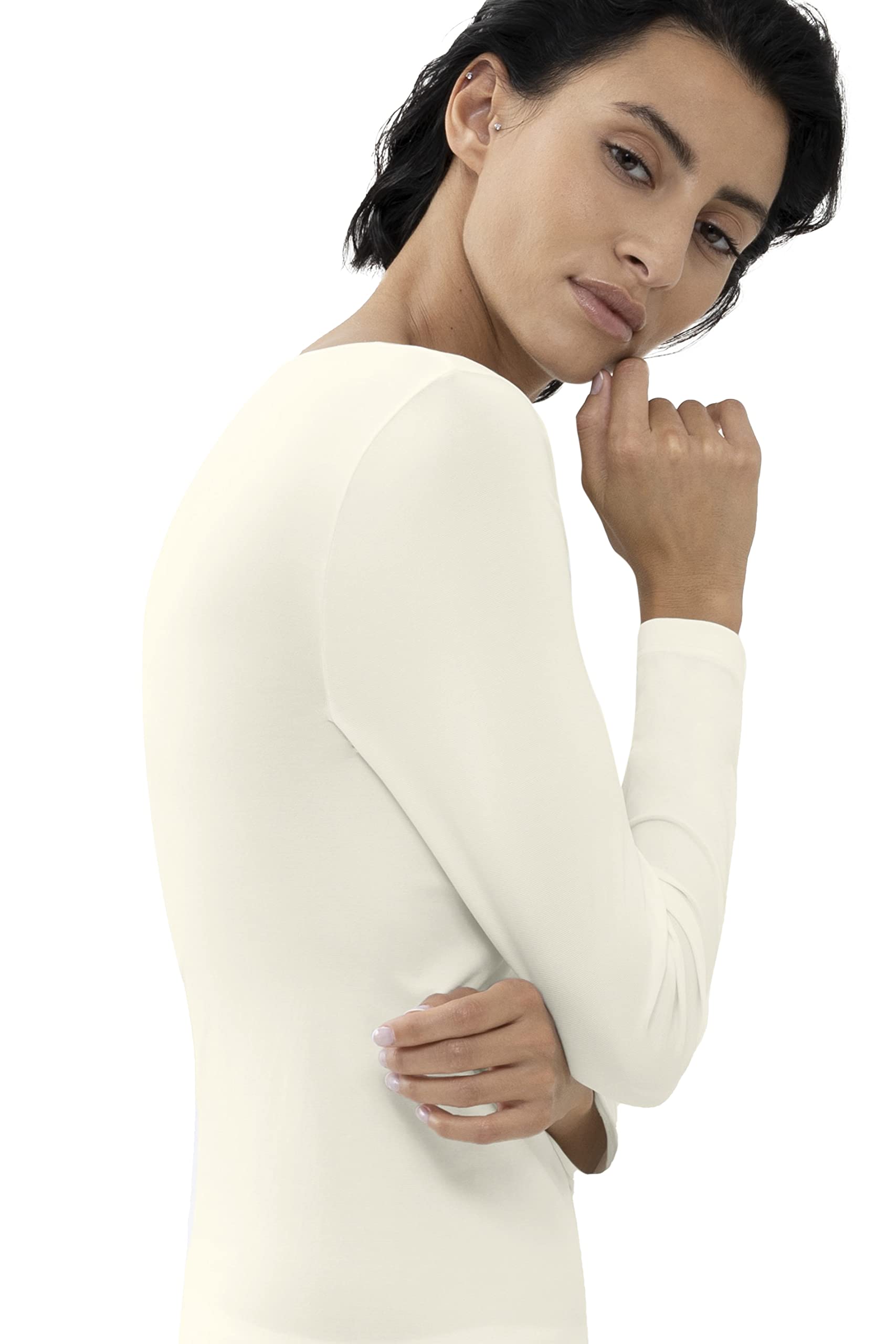 Mey Damen Langarm Top Rundhalsausschnitt Serie Emotion