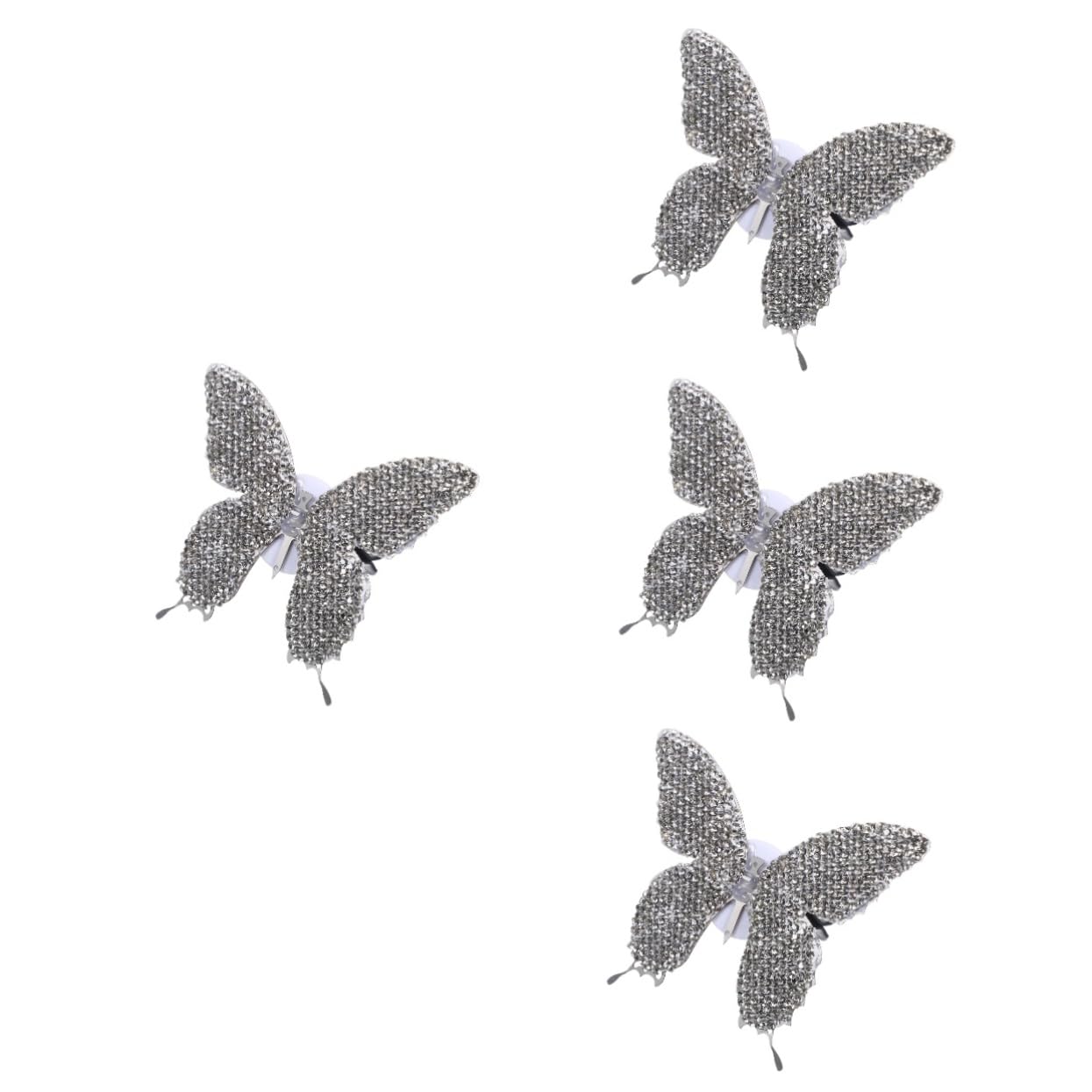 iplusmile 4pezzi Clip Profumata Per Auto Forma Di Farfalla Con Strass Decorazione Elegante Per Presa Aria Diffusore Aromatico Per Veicoli Facile Da Installare