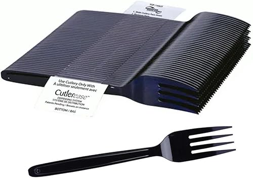 WNA Cutlerease - Recambios dispensadores de tenedores, pequeños, color negro