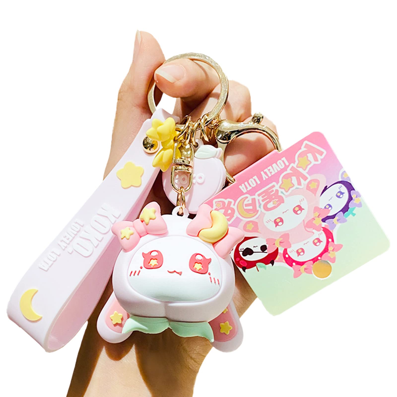 Porte-clés Lapin Sac à Dos Anti-Perte Style Anime Cute