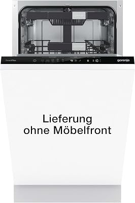 Gorenje GV583C10 Vollintegrierbarer Geschirrspüler, 45cm, 10 Maßgedecker, TotalDry automatische Türöffnung, ExtraHygiene, vollständiger Überlaufschutz, Spültemperatur bis 65°C