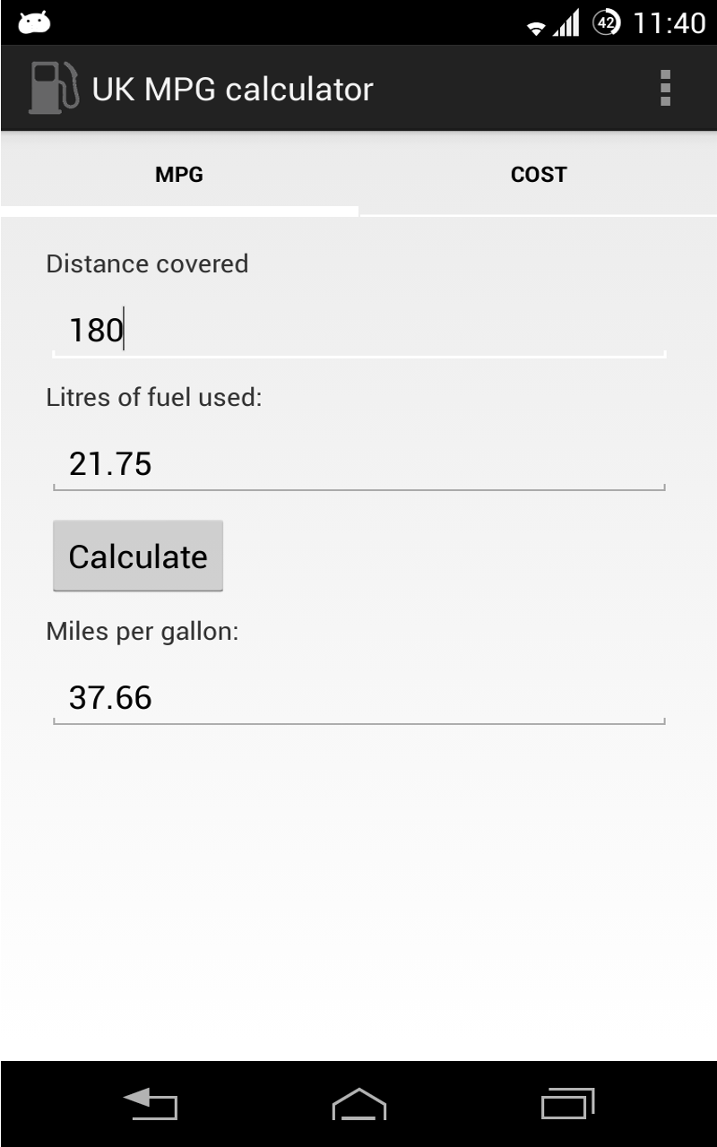 Fuel Calculator Uk at Vincent Siebert blog