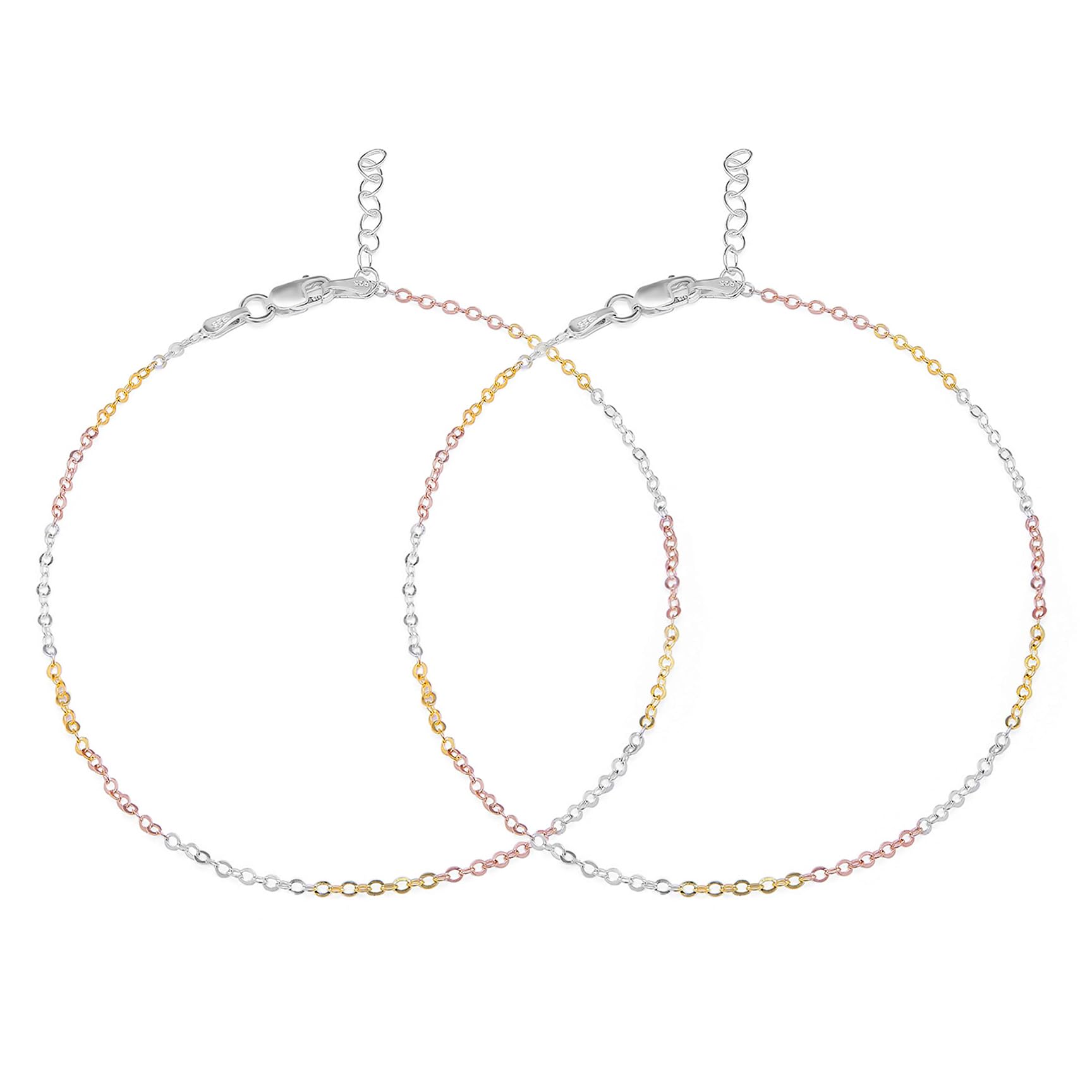See full amazon price history chart for ZAVYA 925 Sterling Silver Modest Chain Triple Tone Plating Anklet (Pair) | Gift for Women & Girls | With Certificate of Authenticity & 925 Stamp ZAVYA 925 Sterling Silver Modest Chain Triple Tone Plating Anklet (Pair) | Gift for Women & Girls | With Certificate of Authenticity & 925 Stamp (B0C37KKDDX) Amazon Price History, Amazon Price Tracker