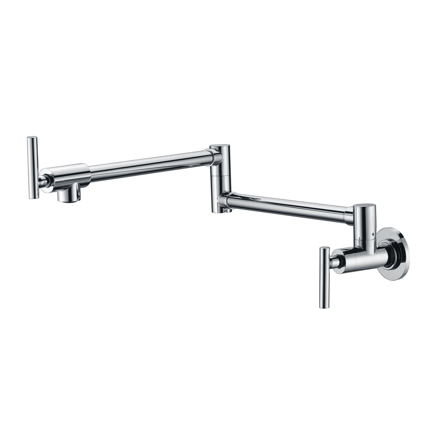 Sumerain Pot Filler Faucet Wall Mounted Stove Pot Filler in Chrome Finish