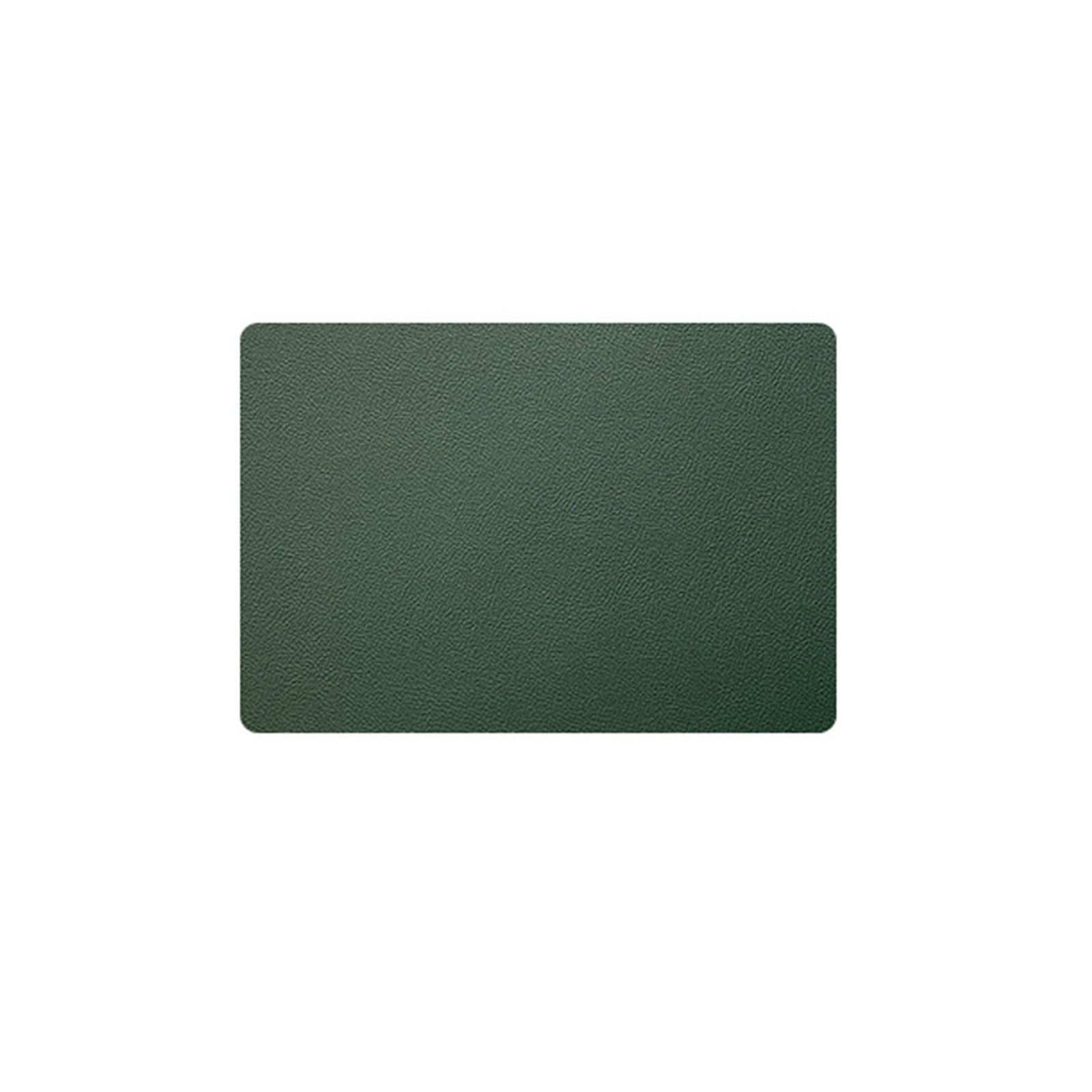 Lot de 6 sets de table vert-beige réversibles aspect uni bicolore 30 x 43 cm pour cuisine et salle à manger