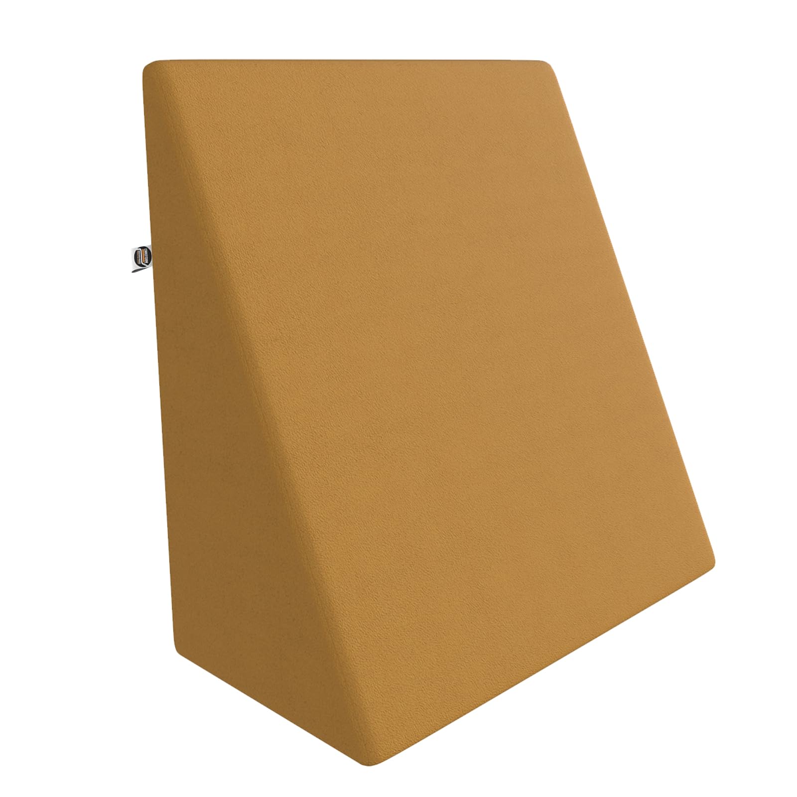 CareFoam Orthopedic Wedge Pillow for Sleeping, Reading & Acid Reflux Relief | Premium Memory Foam Bed Cushion | Ideal for Back Support, Leg Elevation | 20 x 20 x 7 Inch | TAN Velvet