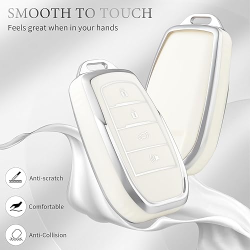 Miniatura 3 de OFFCURVE Funda para llavero Toyota, funda para llave de automóvil para Toyota Land Cruiser Venza RAV4 Prime Hilux Highlander Camry 4Runner