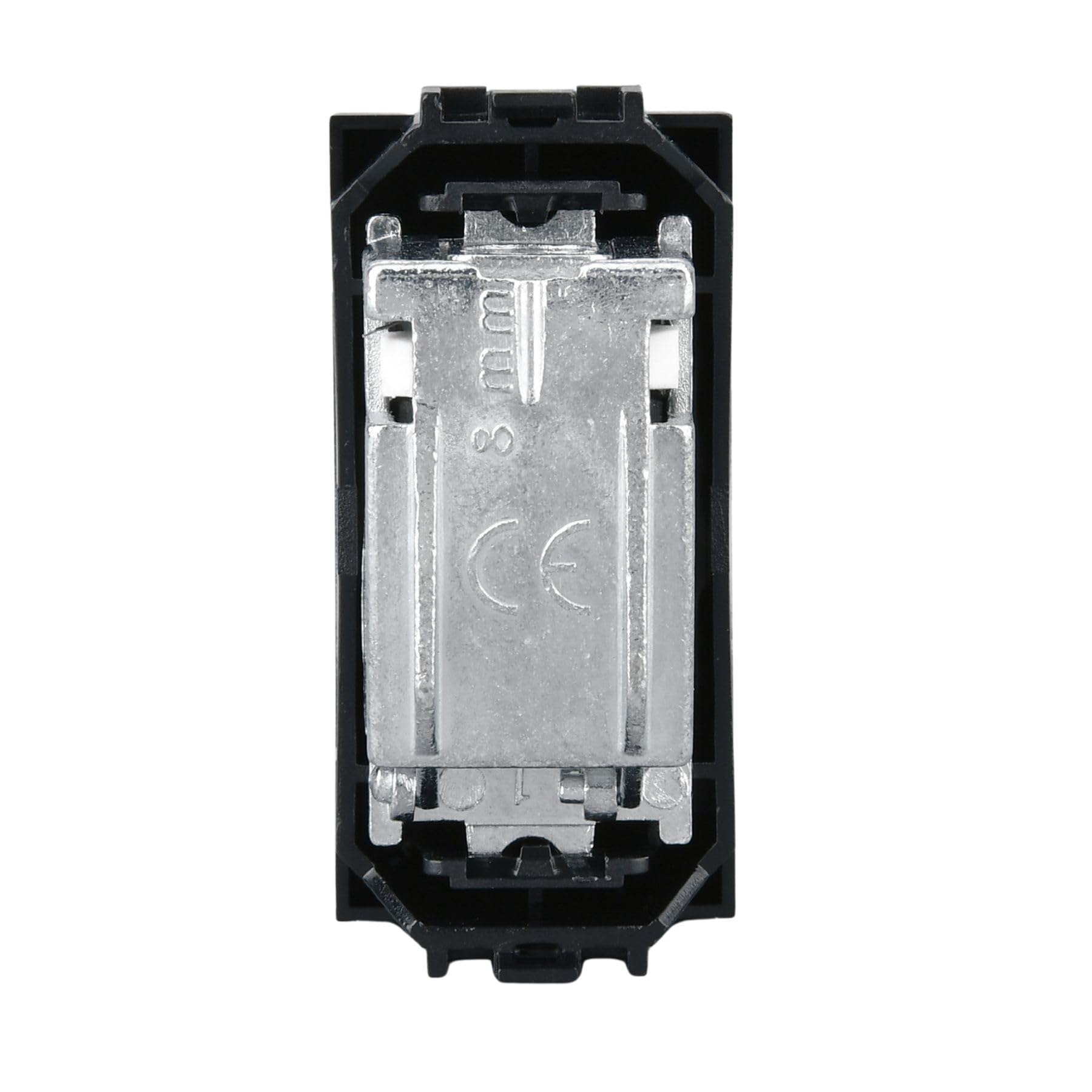 10 Pezzo Connettore Presa TV Passante Maschio, Compatibile con Bticino Living International, Colore Nero, Serie MBL, 1 Modulo