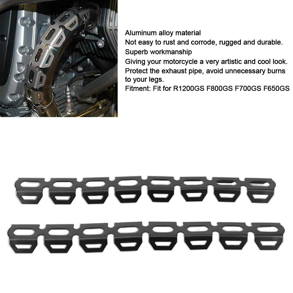 Moto di Scarico Scudo, Scudo Termico Scarico Moto Isolamento Silenziatore Protezione Universale Collettori Tubo della Fiamma Paracalore Marmitta per Motocicletta Copertura Antiscottatura