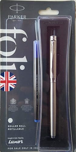 Parker Folio - Bolígrafo de acero inoxidable con acabado cromado
