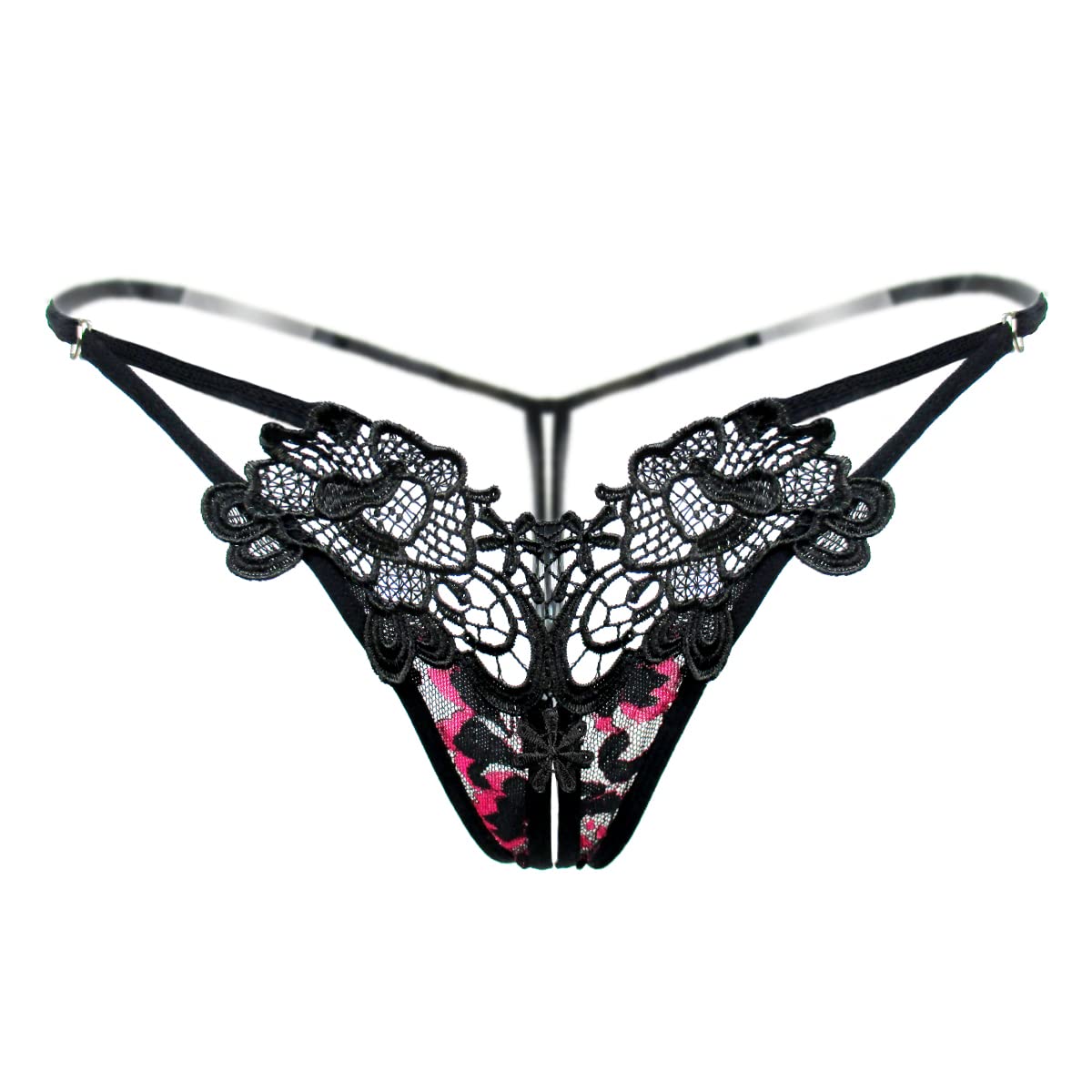 Women Sexy Floral Y-Back G-String Panties