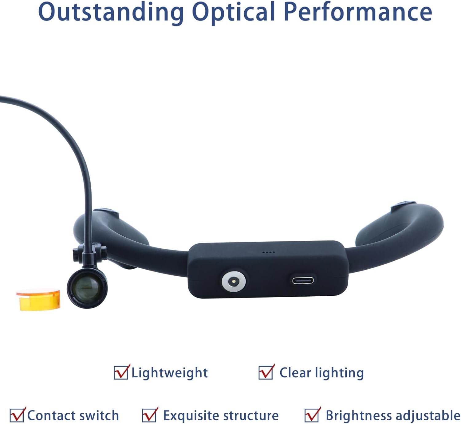 AOUPEX Neck Hanging Medical headlamp for Oral Dental, neurological, Spinal, Orthopedic, Cardiac and Surgical,Magnetic Portable LED Inspection Headlight