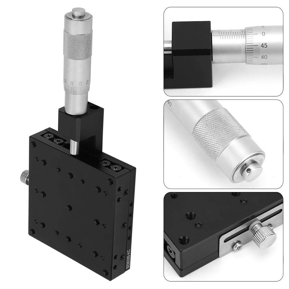 X-Lineartisch, Manuelle Verstellplattform, X-Mikrometer, Feineinstellung, lineare Kreuzrollenstufen, 80x80mm for Labor, Technik, Präzisionsgeräte