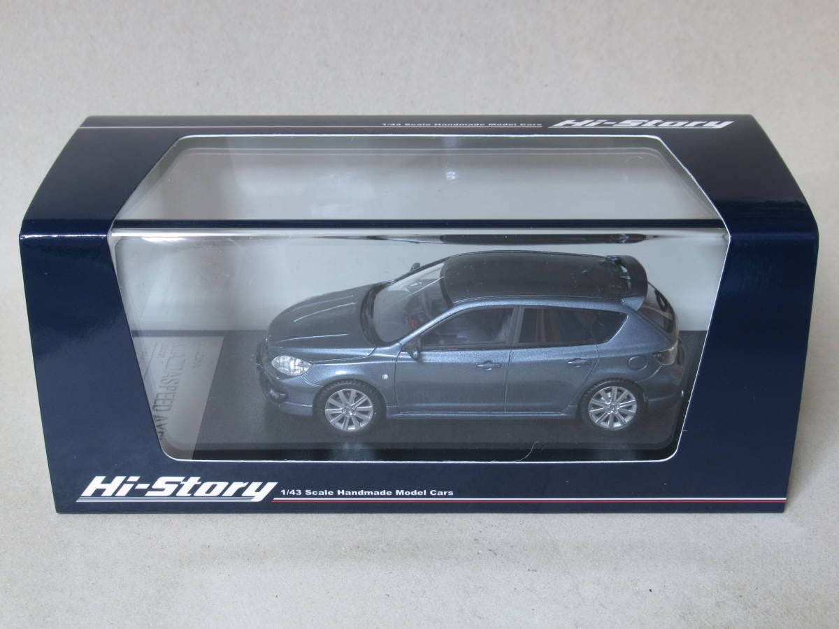 1/43 マツダスピード　ブルー　４台セット ハイストーリー 1/43 マツダ アテンザ スポーツワゴン 23S 2004 ブルー