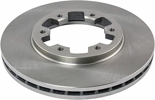 Miniatura 5 de TRQ Kit de pastillas de freno delantero y rotor, kit químico de freno, pastillas de freno de cerámica compatible con Nissan D21 1986-1994 1999-2002