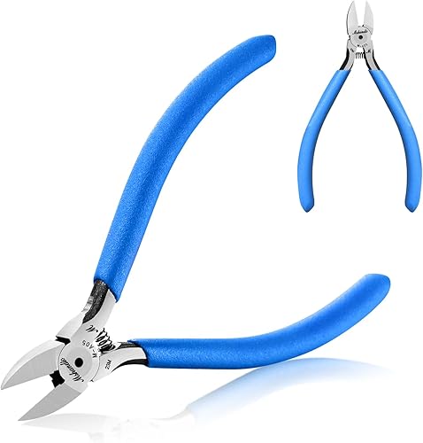 Miniatura 10 de Cortadores de alambre de 5 pulgadas para componentes electrónicos, cortadores laterales CR-V para manualidades, cortadores diagonales ultra